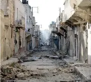  ?? AP ?? Devastazio­ne. Il sobborgo di al-Bab, Aleppo Est