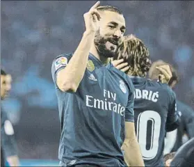  ?? FOTO: AP ?? Benzema lleva cuatro goles con Solari en 12 días Con Lopetegui hizo seis en dos meses