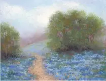  ??  ?? 1
Vickie Guthrie, Lemon Harvest Time, pastel, 10 x 8"
2
Vickie Guthrie, Misty Morning Bluebonnet­s, pastel, 8 x 10"