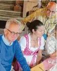  ?? Foto: Rainer Schmid ?? Drei Gründungsm­itglieder von „Philoso phie in den Allgäuer Alpen“: Rainer Jehl (links), Stefanie Fuchs und Ekkehard Martens.