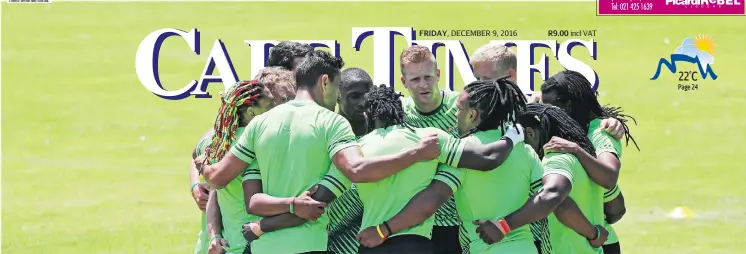  ?? Picture: Chris Ricco/BackpagePi­x ?? CHAMPS: The Blitzboks in a training session in Cape Town this week. Capetonian­s will be flocking to the Cape Town Stadium to see them in action this weekend.