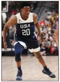  ?? AP/ERIK VERDUZCO ?? De’Aaron Fox announced he’s withdrawn from the United States team that will participat­e in the World Cup.