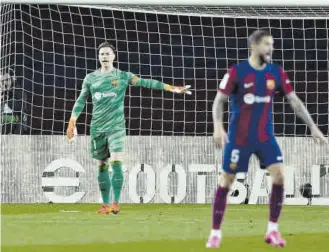  ?? // JAVI FERRÁNDIZ ?? Ter Stegen, durante el partido del Barça contra el Granada