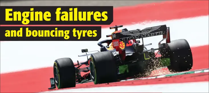  ?? Photo: Nampa/AFP ?? Hydraulic issue… Red Bull’s Dutch driver Max Verstappen steers his car during the third practice session at the Austrian Formula One Grand Prix last week.