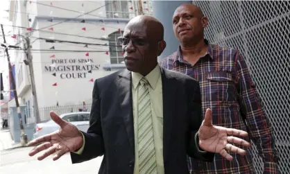  ??  ?? Jack Warner, the former president of Concacaf, is facing multiple corruption charges but denies any wrongdoing and is fighting attempts to have him extradited from Trinidad. Photograph: Andrea de Silva/Reuters