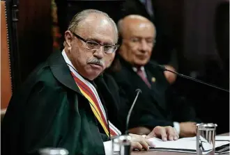  ?? Marcos Correa/PR ?? José Coêlho Ferreira, novo presidente do STM, durante sua posse nesta quinta em Brasília