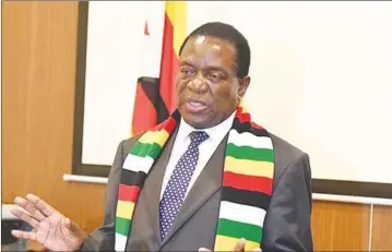  ??  ?? President Mnangagwa