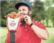  ?? ARBY’S ?? Hit the links with a Curly Fry golf club head cover for $28.