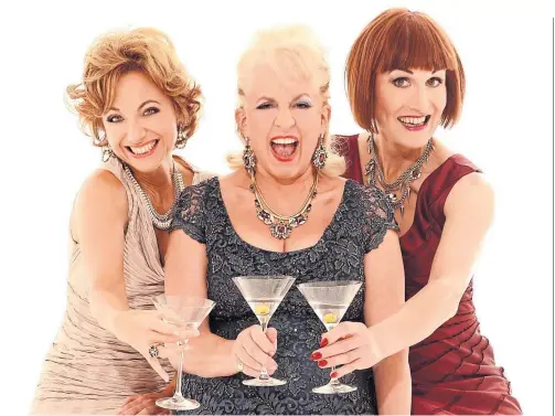  ?? ?? SPARKLING: Musical cabaret group Fascinatin­g Aida, founded in 1983, are still going strong.