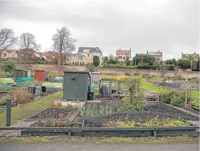  ?? Picture: Kenny Smith. ?? The allotment site in Dysart Road, Kirkcaldy. Higher rates have angered gardeners.