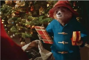  ??  ?? Paddington Bear took a starring role in Marks & Spencer’s Christmas advertisin­g campaign