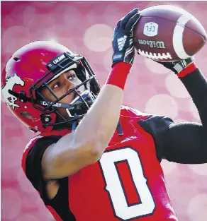  ?? AL CHAREST ?? Ciante Evans and the rest of the Calgary Stampeders’ secondary figure to have their work cut out for them against the explosive Edmonton Eskimos’ aerial attack in Sunday’s West final at McMahon Stadium.