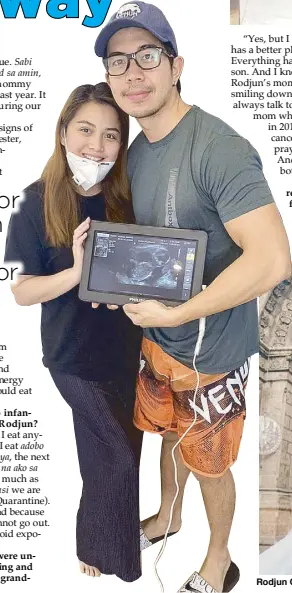  ??  ?? Rodjun Cruz and Dianne Medina during their wedding at the Manila Cathedral on Dec. 21, 2019