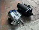  ??  ?? Upgraded high-torque starter motor (left)