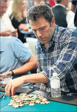  ?? GTRESONLIN­E / ARXIU ?? Ben Affleck és un gran aficionat al blackjack