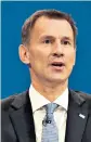  ??  ?? No one wants to live in a system where 28 million people have no health cover, Jeremy Hunt tweeted to the US president