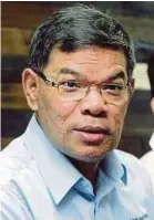  ??  ?? Datuk Saifuddin Nasution