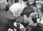  ?? Gerry Broome Associated Press ?? PRESIDENTI­AL candidate Joe Biden greets supporters at a 2020 campaign event in Raleigh, N.C.