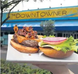  ?? CARLINE JEAN/SUN SENTINEL ?? Bacon jam burger from The Historic Downtowner in Fort Lauderdale.