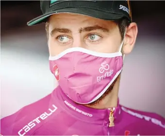  ?? LAPRESSE ?? Tutta la delusione nello sguardo di Peter Sagan, 30 anni