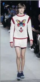  ??  ?? Kookiness is a fun feature of what’s next in fashion, as hinted in Gucci men’s spring-summer 2016 collection.