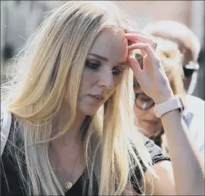  ?? PICTURE: YUI MOK/PA ?? ASKED FOR RETRIAL: Lissie Harper, the widow of Pc Andrew Harper, leaves court.