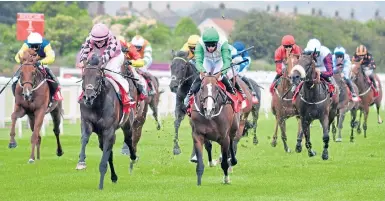  ?? Picture: PA. ?? Fools Rush In winning the British Stallion Studs EBF Novice Stakes at Redcar.
