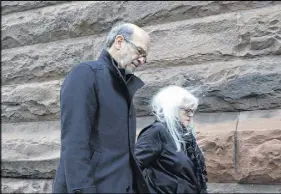  ?? CP PHOTO ?? Ex-ontario premier Dalton Mcguinty’s chief of staff David Livingston arrives with his wife Anne Grittani for his sentencing at court in Toronto on Monday. Livingston was convicted of illegally destroying documents related to the costly cancellati­on of...