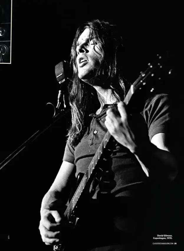  ??  ?? David Gilmour, Copenhagen, 1970.