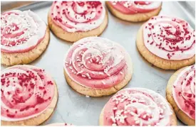  ?? Julie Soefer ?? Houston’s Petite Sweets offers sugar cookies with frosting and sprinkles.