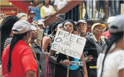 ?? / MOELETSI MABE ?? The writer asks if the announceme­nt of fee-free education by the president was meant to advance the agenda of one faction of the ANC during the party’s elective conference last month.