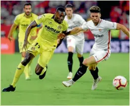  ??  ?? Pese a lo disputado del juego, Villarreal y Sevilla igualaron sin goles.