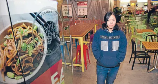  ?? Photo: MONIQUE FORD/FAIRFAX NZ ?? Kristine Bartley has had a cake stall at Capital Market for a year but is fed up with the constant constructi­on work.