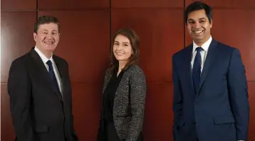  ?? SUPPLIED ?? (L-R) Mark Ellis, Christina Ellis and Pierre Tipple of the RBC Dominion Securities Ottawa office are dedicated to providing the highest quality investment and financial advice to their clients.