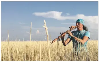  ?? Photo courtesy John Two-Hawks ?? Native American flutist John Two-Hawks will present a workshop and a concert Saturday in support of Jeremiah Recovery House, a nonprofit which helps women who have suffered violence, addiction or homelessne­ss.