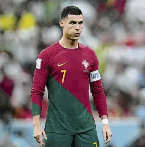  ?? FOTO: EFE ?? Cristiano Ronaldo fue suplente en los octavos ante Suiza y solo jugó 16 minutos