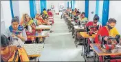  ?? IN POINTS SOURCED ?? women being imparted training in sewing at the Skill developmen­t centre.