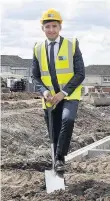  ??  ?? Digging deep Chair of South Lanarkshir­e Council Housing and Technical Resources Committee, Councillor Josh Wilson