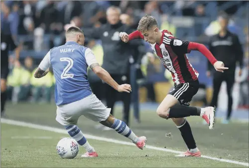 ??  ?? Sheffield United’s David Brooks has garnered a large online following for his cheeky nutmeg of Wednesday’s Jack Hunt in the Sheffield derby.