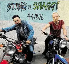  ?? Foto: Universal Music ?? Překvapivá dvojice Sting (vpravo) a jamajský zpěvák a dýdžej Shaggy navázali uměleckou spolupráci.