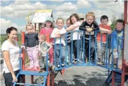  ??  ?? Right: Mairead McEnery with her Toddler Group at the Duagh Community Childcare Centre