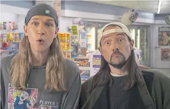  ?? ?? Jason Mewes as Jay and Kevin Smith as Silent Bob.