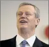  ?? NICOLAUS CZARNECKI / BOSTON HERALD ?? Gov. Charlie Baker