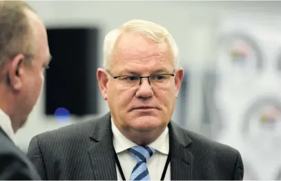  ?? Picture: Neil McCartney ?? UNDER PRESSURE. Former KwaZulu-Natal Hawks head Johan Booysen at the Commission of Inquiry into State Capture in Parktown yesterday.