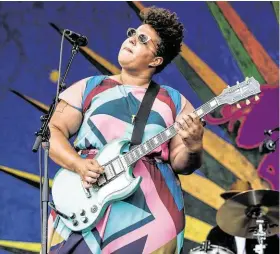  ?? Amy Harris / Associated Press ?? Brittany Howard of Alabama Shakes will be going solo during her appearance in late March.