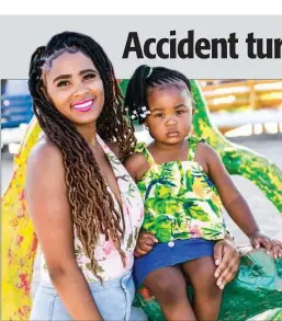  ?? Photo: Contribute­d ?? Tragic… Recotha Tsuses and baby Naledi Mootseng (2) died in an accident on Friday.
