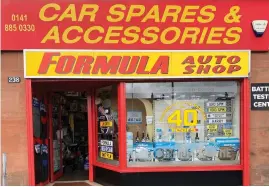 ?? ?? Formula Auto Shop, in Renfrew, opened its doors for the last time on Saturday