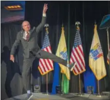  ?? TOM GRALISH/THE PHILADELPH­IA INQUIRER VIA AP ?? Phil Murphy at his victory party last year in Asbury Park, N.J.