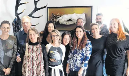  ?? PHOTO: SEAN NUGENT ?? Local talent . . . The Wanaka community can now enjoy what local artists have to offer with the opening of the new Art Cell Gallery in Helwick St. The artists involved are (from left) Amanda Dorset, Martin Hill, Phillipa Jones, Mara Modlin, Victoria...