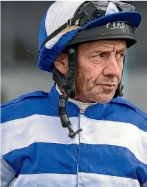  ?? PHOTO: GRANT MATTHEW/FAIRFAX NZ ?? Jockey Chris Johnson is making a big move on the jockeys’ premiershi­p table.